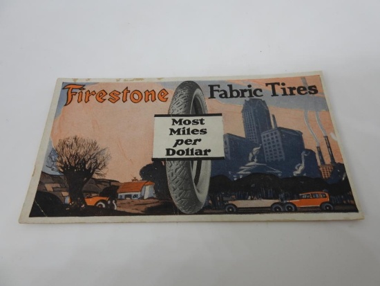 Firestone Fabric Tire Ink Blotter