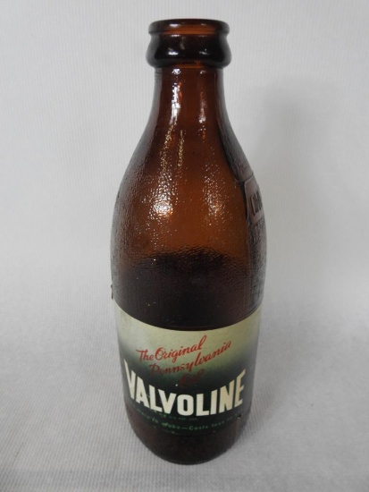 Valvoline (brown) Wartime Quart Oil Bottle