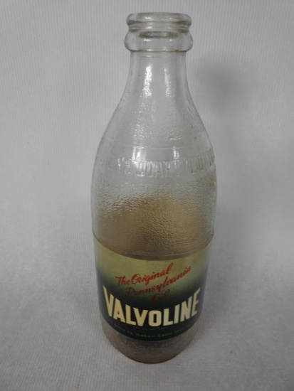 Valvoline (clear) Wartime Quart Oil Bottle