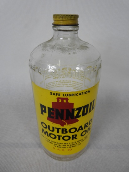 Pennzoil Outboard Quart Oil Bottle