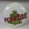 Pennzoil One Piece Baked Gas Pump Globe