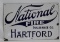National Fire Insurance Co Hartford Single Sided Porcelain Sign