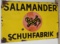 Salamander Schuhfabrik Porcelain Sign