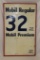 Mobil Regular and Premium Sidewalk Pricer Double Sided Embossed Sign