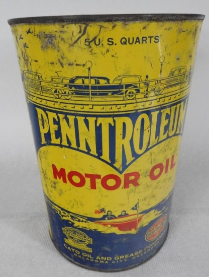 Penntroleum Motor Oil Five Quart Can
