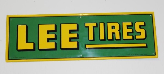 Lee Tires Horizontal Single Sided Tin Sign
