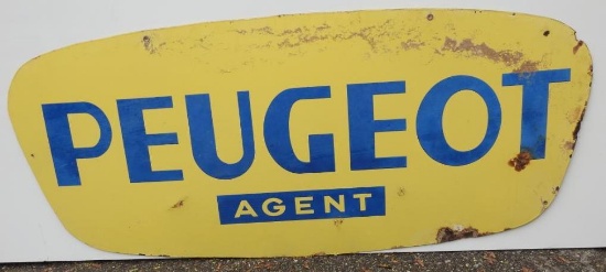 Peugeout Agent Porcelain Sign