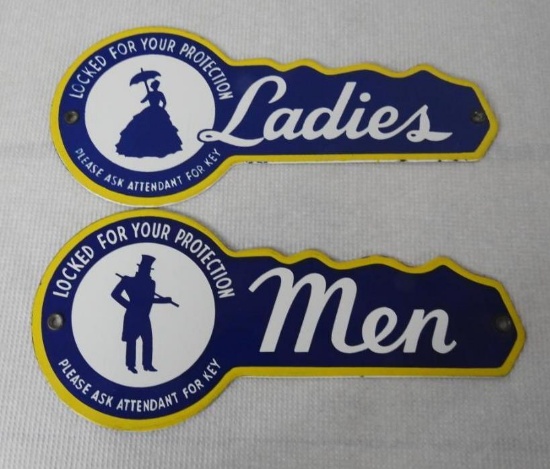 Sunoco Ladies & Men Restroom Signs