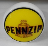 Pennzip Brown Bell Gas Pump Globe