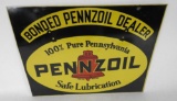 Pennzoil Safe Lubriction Tin Sign