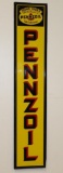 Pennzoil Sound Your Z Vertical Tin Sign