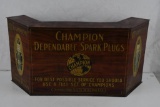 Champion Spark Plugs Counter-Top Display Cabinet