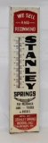 Graphic Stanley Springs for Cars, Trucks, Busses Tin Thermometer