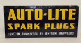 Auto-Lite Spark Plugs Single Sided Tin Sign