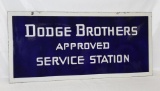 Dodge Brothers Approved Station Dealer Double Sided Porcelain Sign