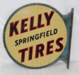 Kelly Springfield Tires Tin Flange Sign