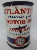 Atlantic Aviation Motor Oil Quart Can