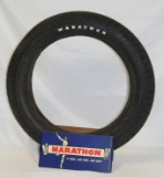 Graphic Marathon Tires Cardboard Display Stand and Marathon Tire