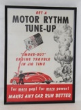 Whiz Motor Rhythm Tune Up Graphic Poster with Automobile and Can