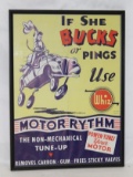 Whiz Motor Rhythm Tune Up Graphic Poster with Cowboy