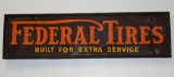Federal Tires Single Sided Tin Sign