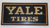 Yale Tires Single Sided Tin Sign