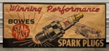 Bowes Seal Fast Spark Plug Heavy Paper Banner with Race Car