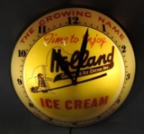 Holland Dairy Double Bubble Clock