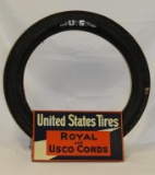 United States Tire Royal and USCO Cords Display Stand with US Tire