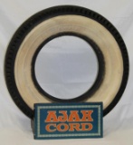 Ajax Cord Tire Display Stand with Ajax Tire