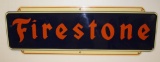 Firestone Single Sided Tin Horizontal Sign