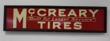 McCreary Tires Single Sided Tin Sign