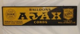 Ajax Balloon Cords Tires Horizontal Single Sided Tin Sign