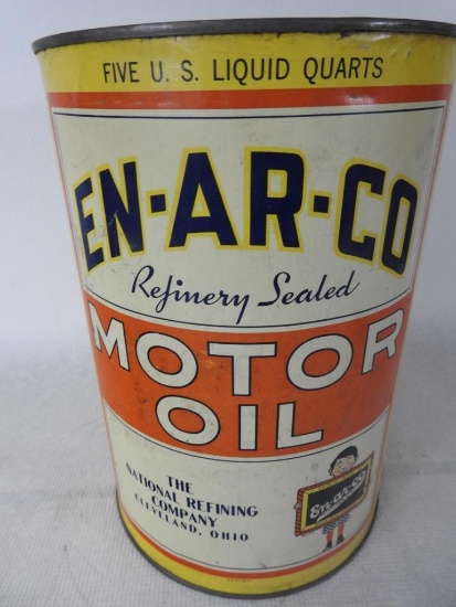 Enarco Motor Oil Five Quart Can