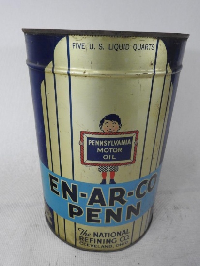 Enarco Penn (Blue) Motor Oil Five Quart Can