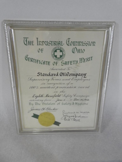 Standard Oil Company Safety Award