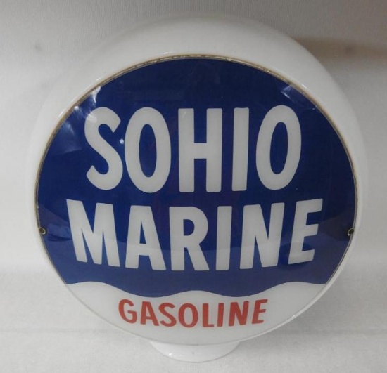 Sohio Marine Gasoline Gas Pump Globe