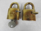 Pair of WB Brass Locks