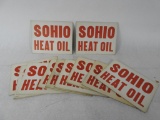 Sohio Heat Oil Cardboard Signs