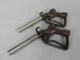 Pair of OPW Brass Gas Pump Nozzles