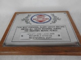 Sohio Safety Award 1952-1953