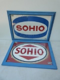 Pair of Large Framed Sohio Decals