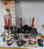 Large Group of Misc Gas Station Related Toys