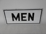 Porcelain Men Restroom Sign