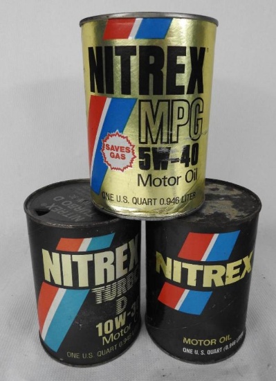 (Sohio) Nitrex Quart Oil Cans
