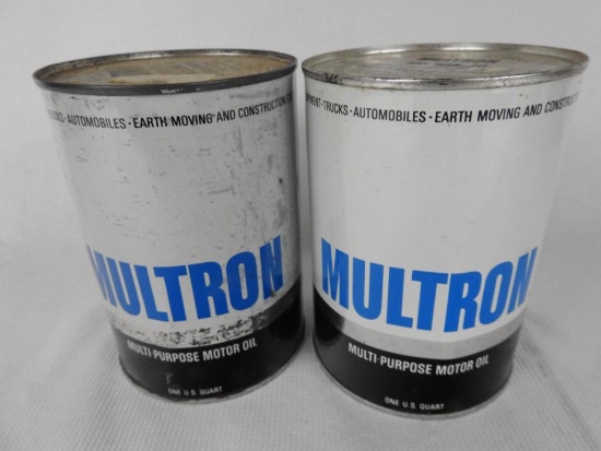 (Sohio) Multron Quart Oil Cans