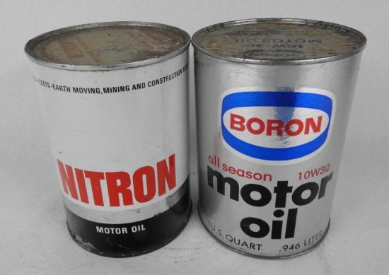 Boron and Nitron Quart Oil Cans