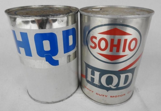 Sohio HQD Quart Oil Cans