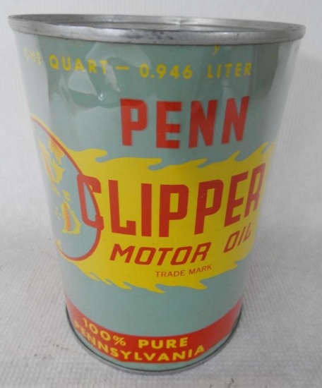 Clipper Penn Motor Oil Quart Can