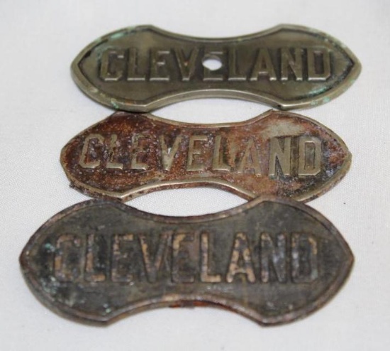 (3) Cleveland Radiator Emblem Badge
